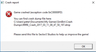 Crash dump created